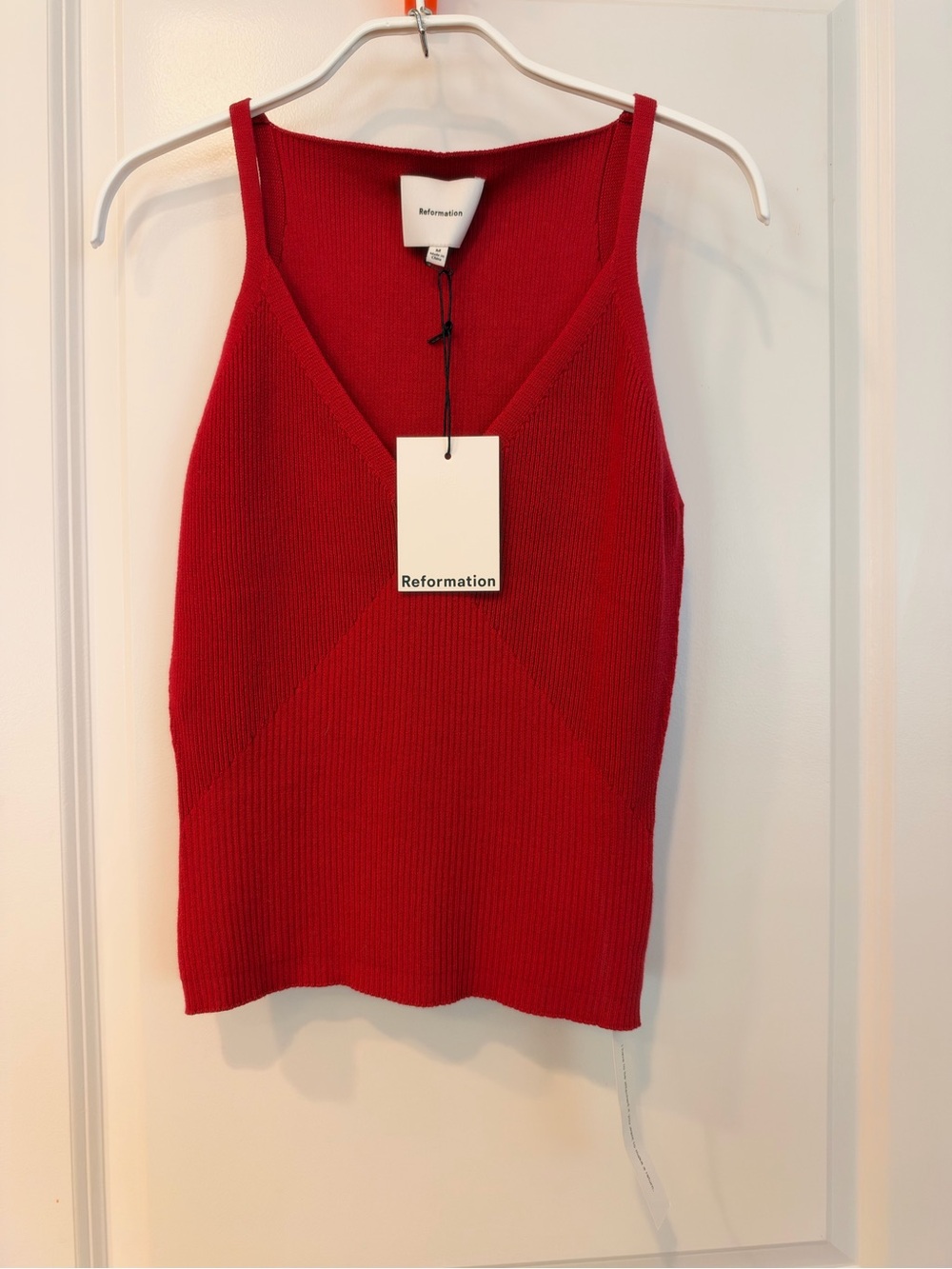Reformation Ribbed V-Neck Tank - Picture 3 of 6